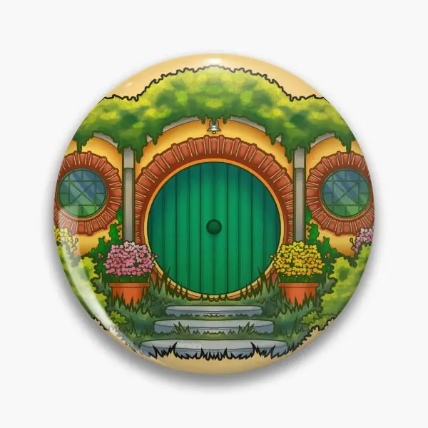 Hobbit puerta Lotr botón suave Pin divertido Collar moda mujer dibujos animados lindo Metal amante regalo decoración sombrero joyería ropa creativa