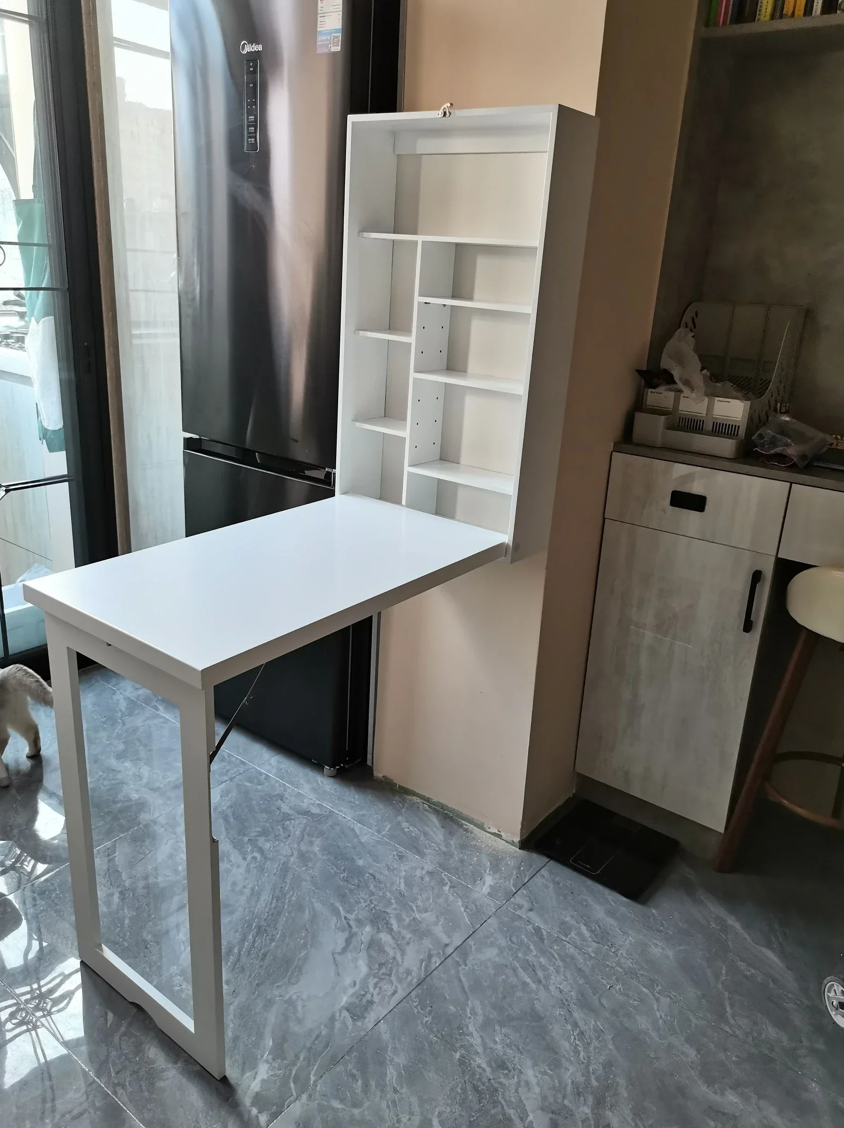 

Solid wood wall-mounted foldable wall-mounted wall-mounted learning computer balcony desk work bar apartment dining table