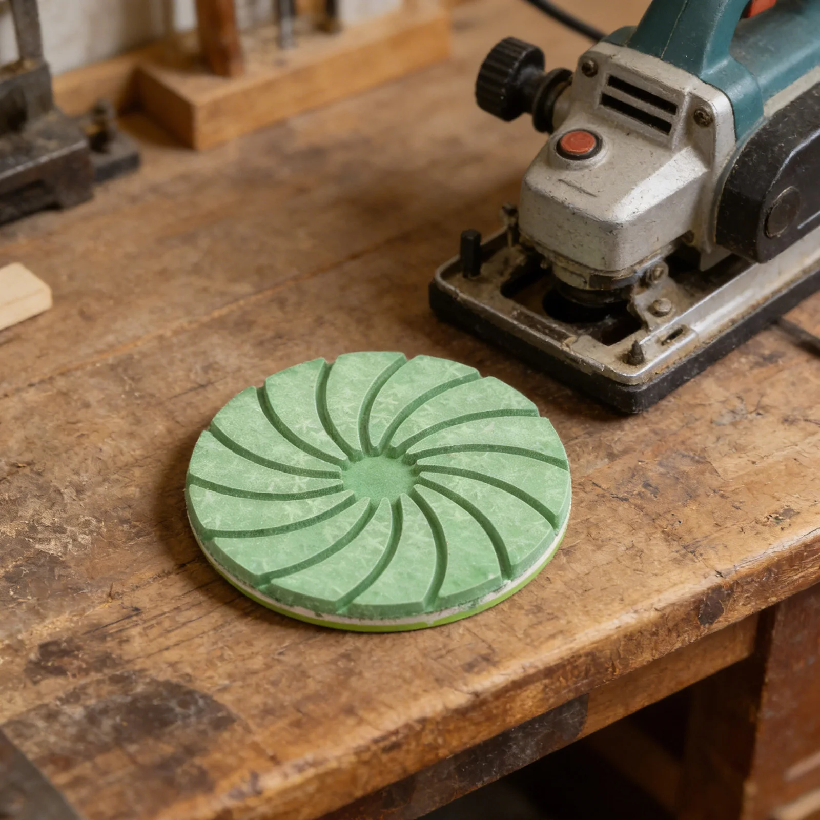for Stone Polishing Disc Green as Pictured Edge Polishing Disc Fan-shaped Grinding Block Edge Finishing For Angle Grinders
