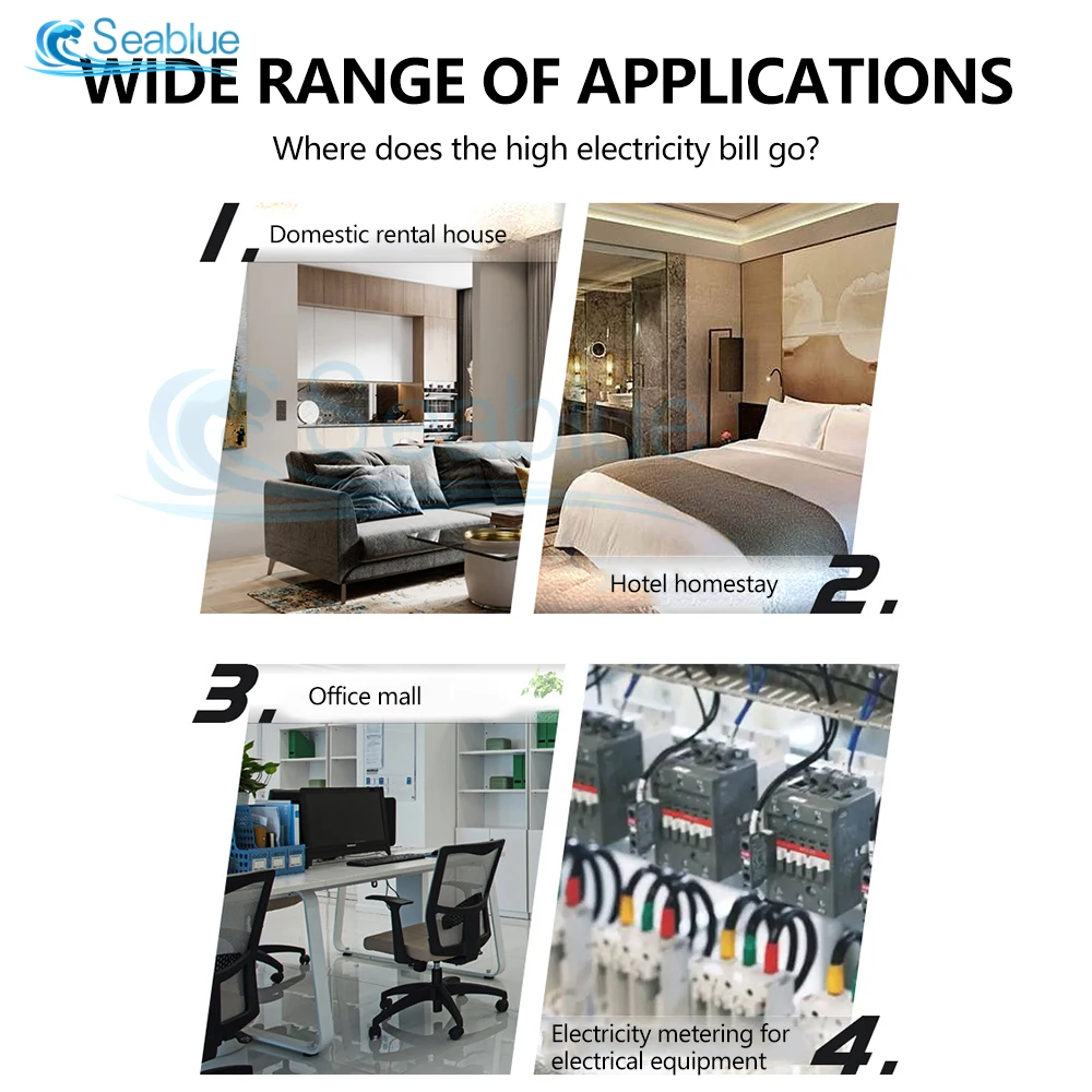 4 w 1 Din Rail AC 110V 220V 100A Napięcie Prąd KWH Miernik energii elektrycznej VOLT AMP Woltomierz Amperomierz Watomierz