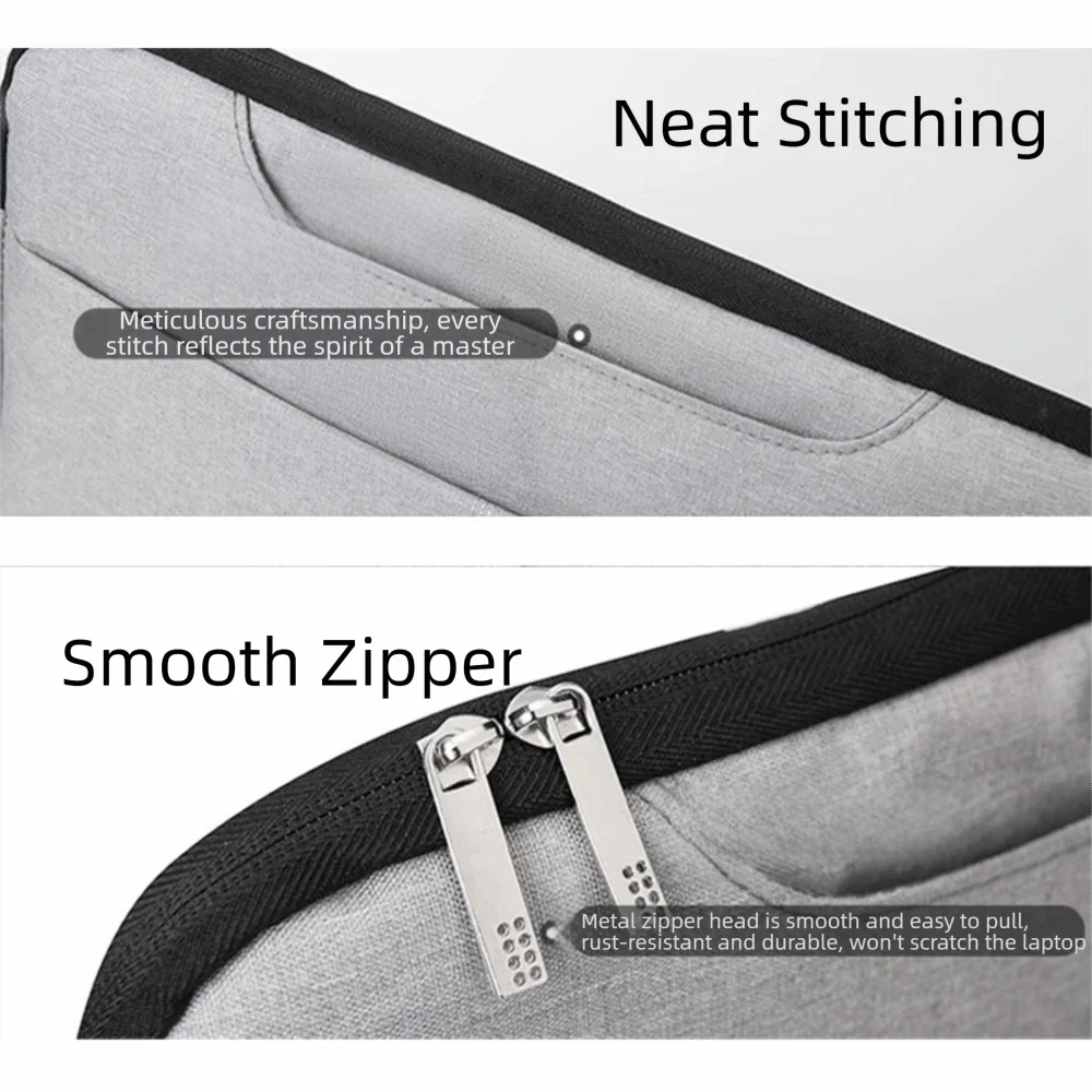 

Business Style Laptop Handbag Ultra Thin Shockproof Tablet Carry Case with Handle Large Capacity Laptop Sleeve Case Daily Use