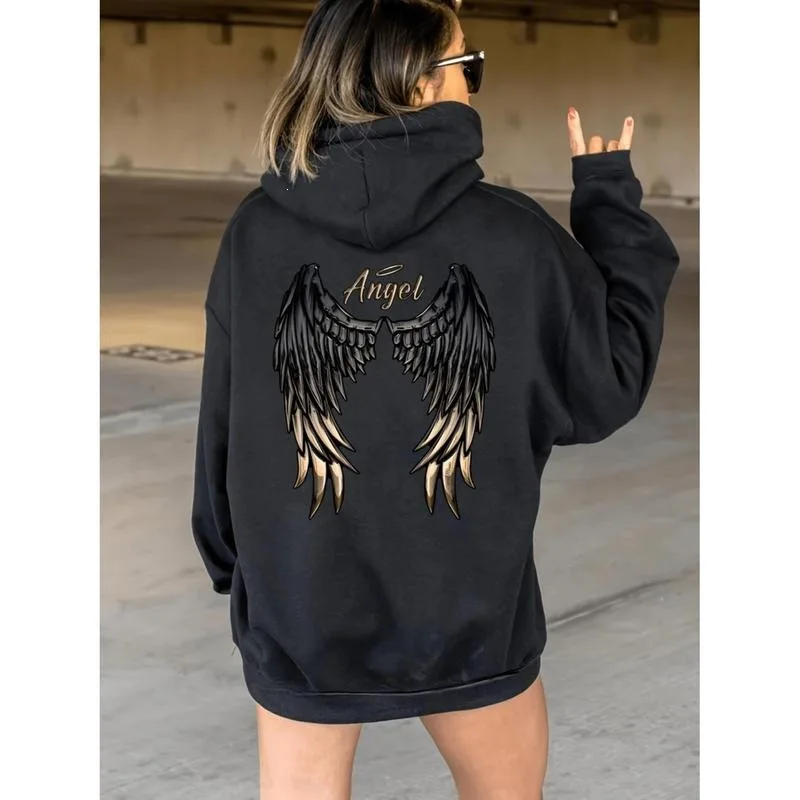 

Fashion Print Hoodie Women's Graphic Sweatshirt Spring 2026 Casual Comfortable Streetwear Style Available in Various Colors