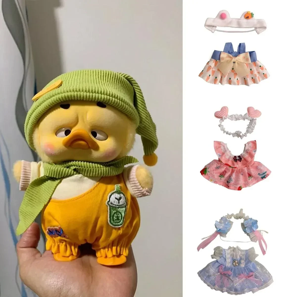 

20cm doll change clothes small skirt for Upset duck cotton doll cute and sweet Lolita dress