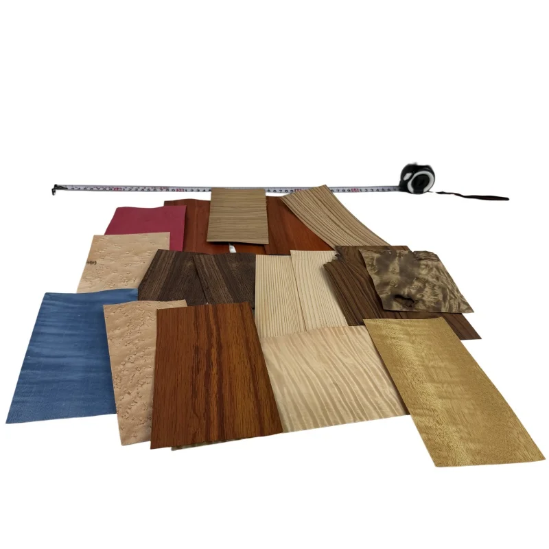 

0.5mm（Mixed Veneer Sheets Pack） Natural Wood Veneer Offcuts Exotic Veneer DIY Craft Material Guitar body veneer