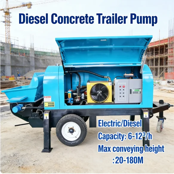 

YG Customized High Quality Concrete Mortar Delivery Pump Mobile Concrete Placing Boom Mobile Concrete Pump Construction Prolects