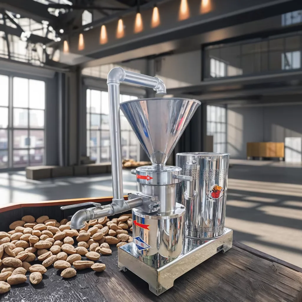 JM130 Peanut Butter Making Machine Stainless Steel Sesame Paste Colloid Mill Tahini Grinder Chilli Sauce Grinding Machine