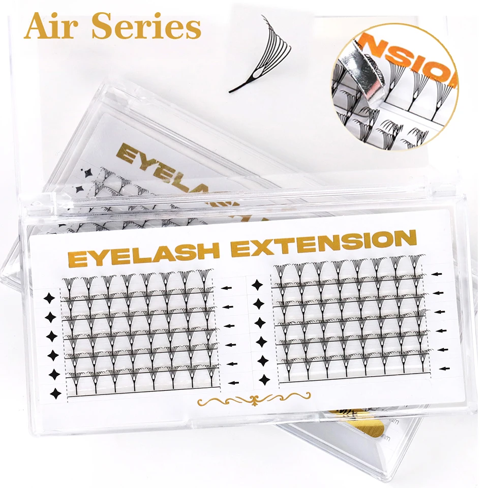 

New Comic Spire Eyelash Extension Feather Shape Premade Fan Lash Russian Volume Eyelash Comic Spire Premium Mink Lash Cluster