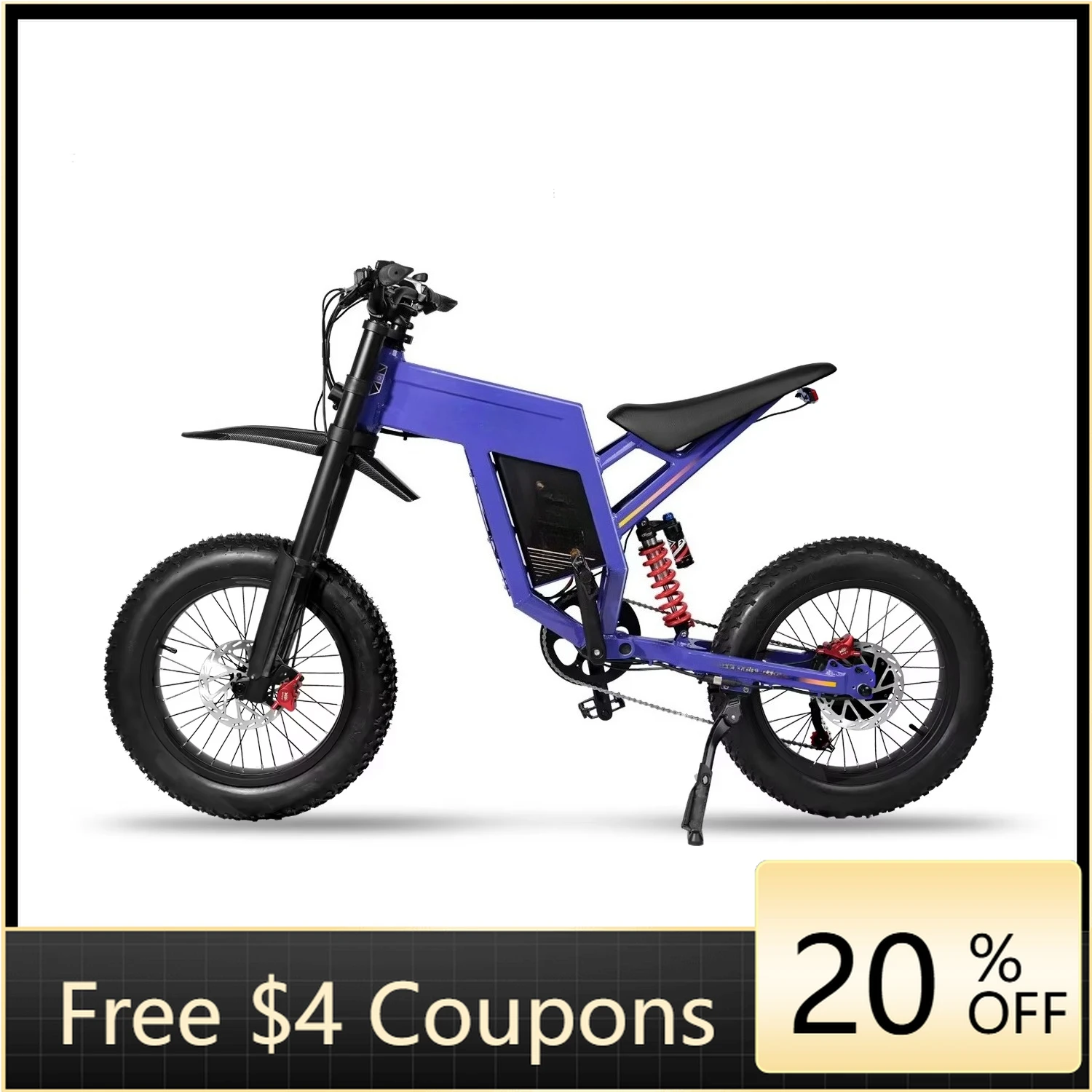 

yzhgbCross-border electric off-road motorcycle model D5 60V3000W 70KM/H rear motor 30ah battery long battery life direct mail