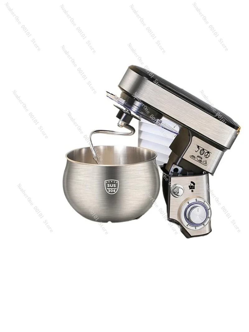 

Многофункциональная машина шеф-повара, тестомес из нержавеющей стали, полностью автоматическая настольная взбивалка для яиц для домашнего и коммерческого использования