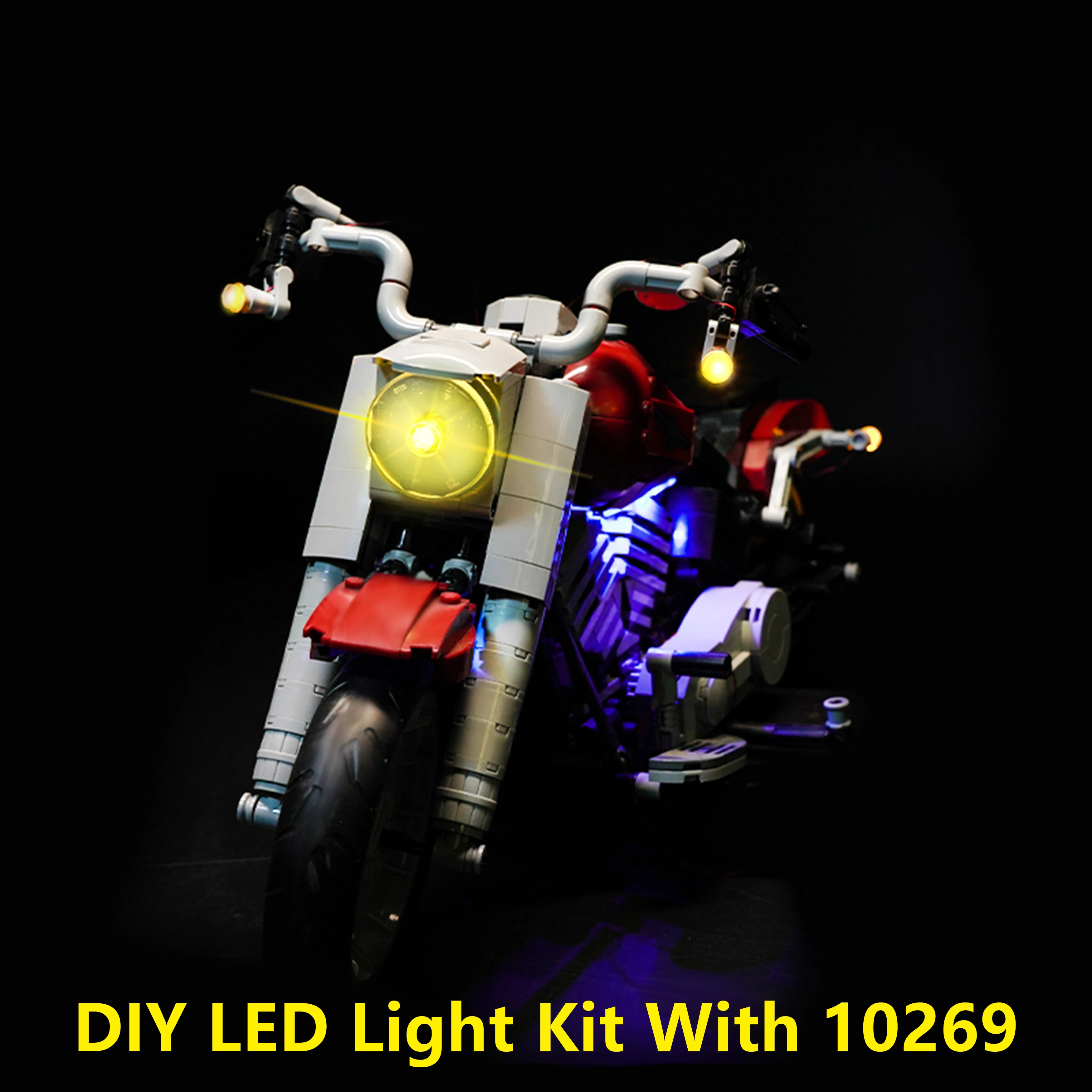

DIY LED Light Kit for 10269 Harley Motorcycle Building Block Model Remote Control Lighting Set Display Decoration Accessories