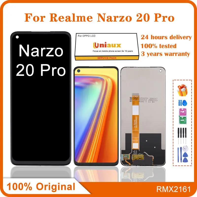 

6.5" Original Display Replace For Realme Narzo 20 Pro RMX2161 LCD Touch Screen Digitizer Assembly