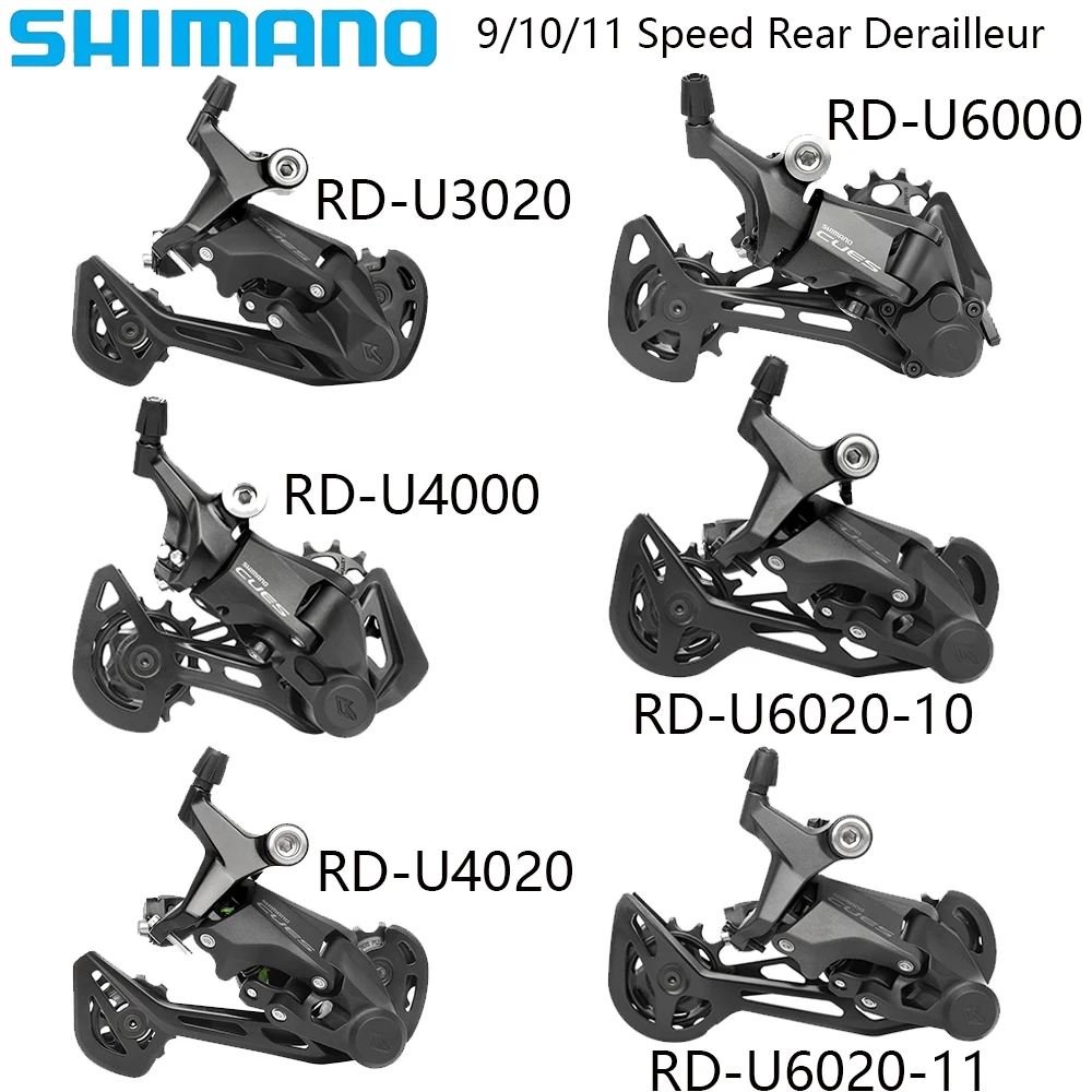 SHIMANO 9/10/11 Speed U3020 U4000 U4020 U6000 U6020 Rear Derailleur For MTB Bike Original Bicycle Parts