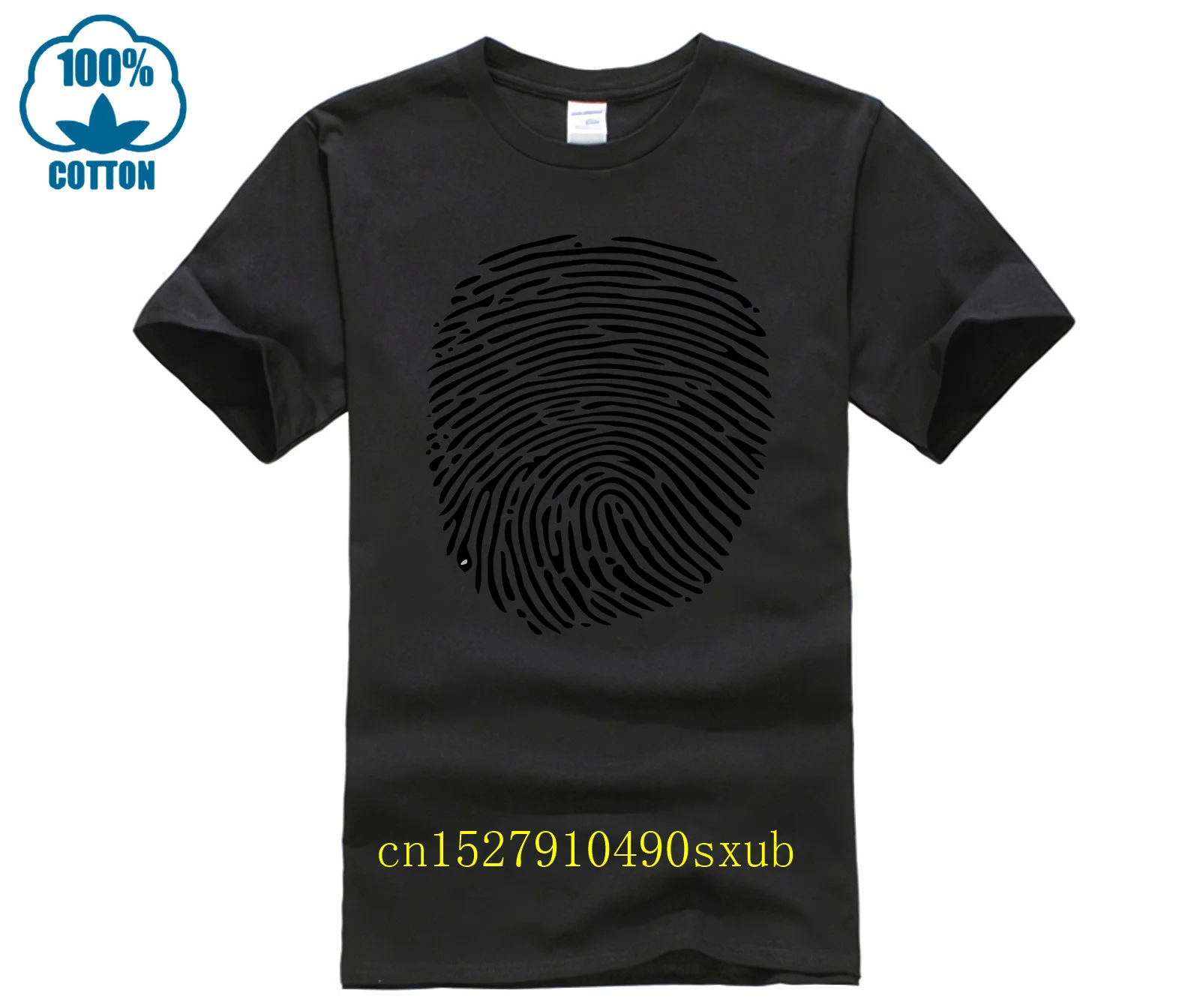 T-shirt con impronte digitali 2023 t-shirt con inchiostro per scienze forensi