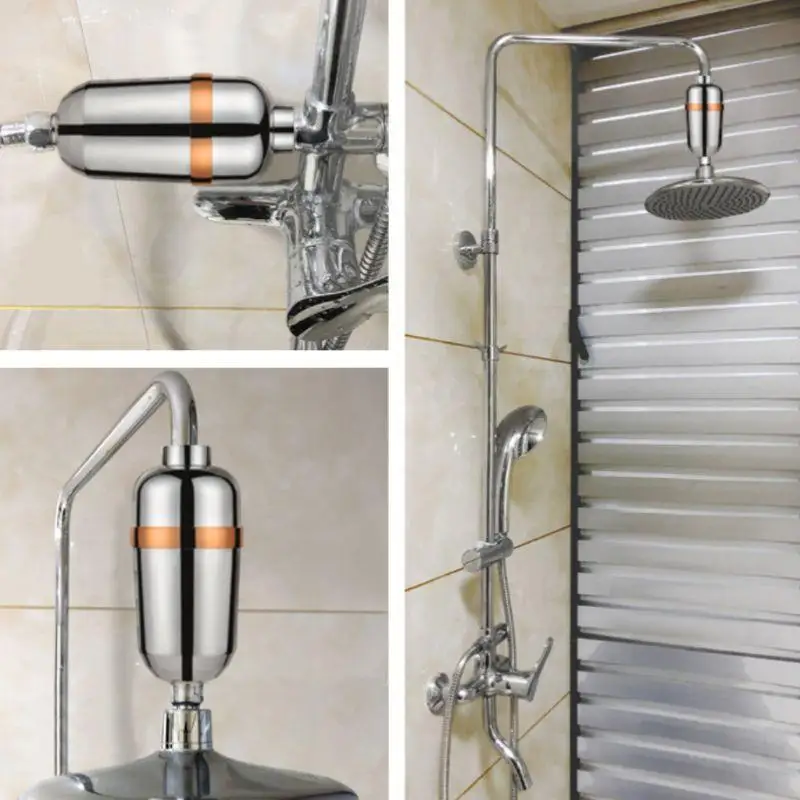 M6CF Home Universal Showerhead Filter Hard Water Filter Water Softener Easy to Use