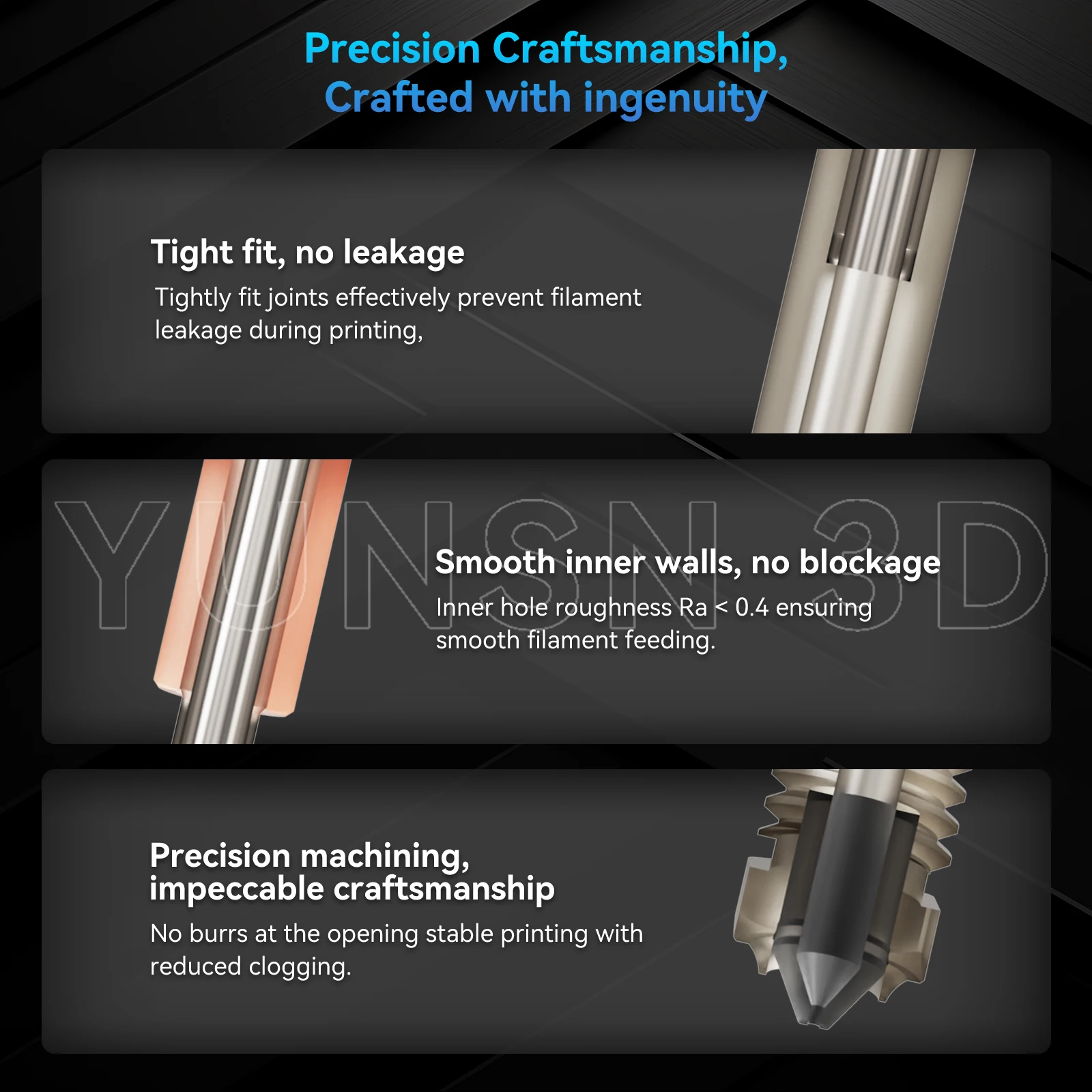 Verbesserter Hochgeschwindigkeits-Druckkopf TZ V6 3.0 Hotend-Kit für Ender 3/3 PRO/VORON 2.4 Hi-End Extruder J-Head für Prusa Ender 3 V2/CR10 – Detail 3