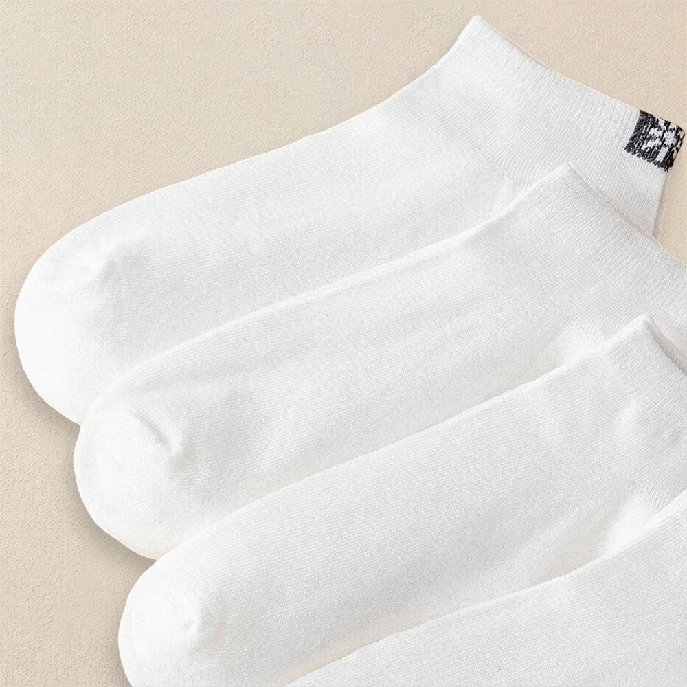 5 Pairs Men Minimalist Solid Color Socks Fashionable Versatile Lightweight Transparent Socks Comfortable Lightweight Short Socks