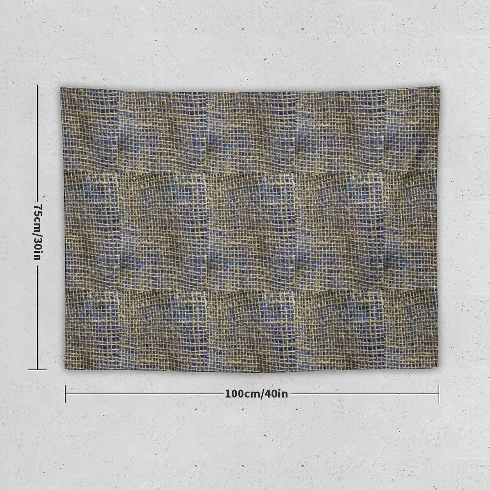 HEMP BURLAP blue | Actual Tapestry Korean Room Decor Carpet On The Wall Tapestry