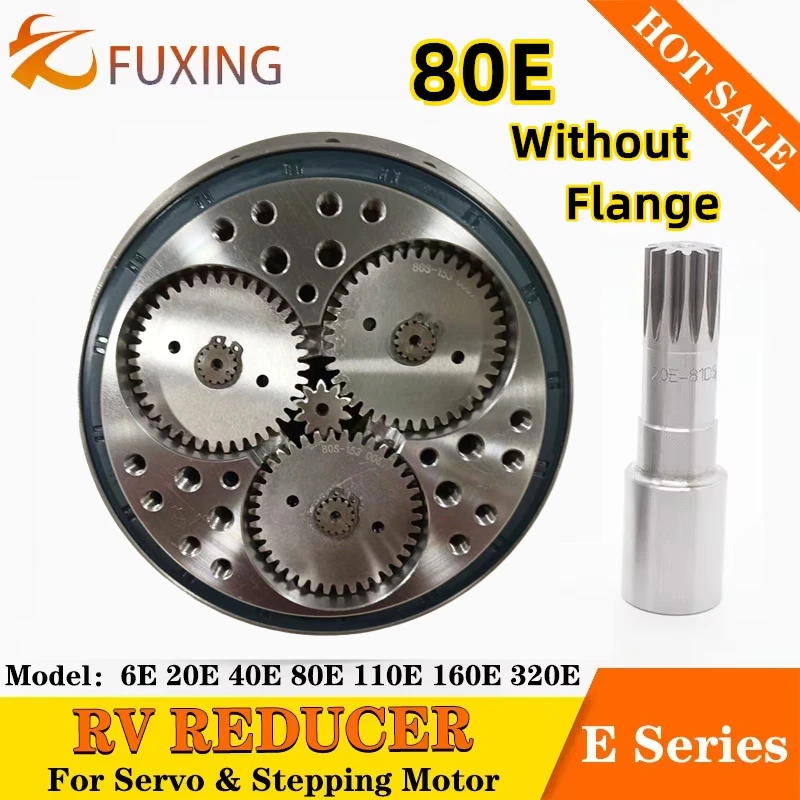 

220BX RV-80E Gearbox High-precision Cycloidal Pinwheel RV Reducer 110 130 Flange Servo Motor Industrial Teaching Robot Arm