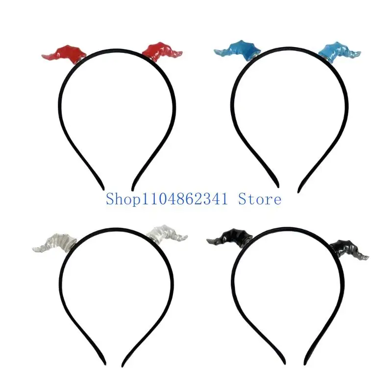 

5asd Handmade Anime Hairband Cosplay Props Devil Horns Halloween Party Role Playing