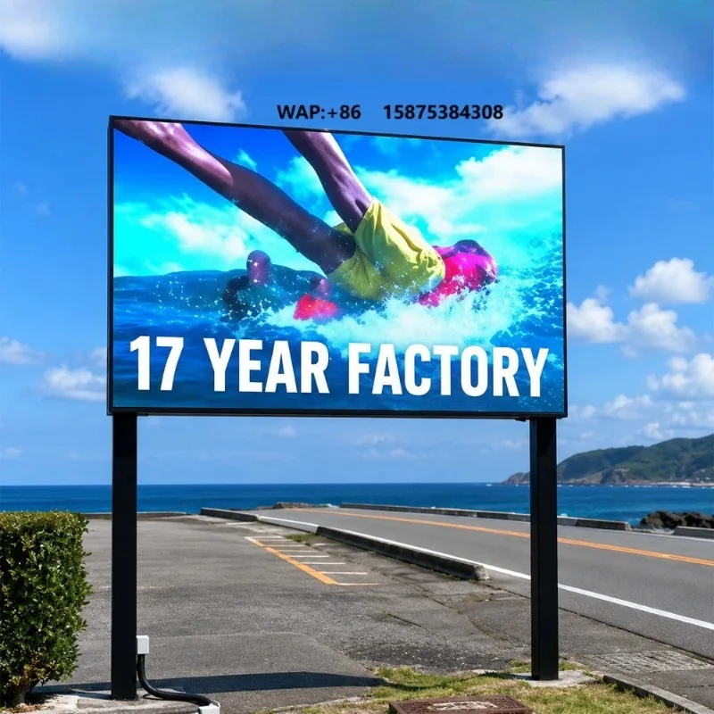 High Brightness Waterproof Outdoor Fixed LED Advertising Billboard Complete Exterior Display Screen P4 P8 Pantalla Para Exterior