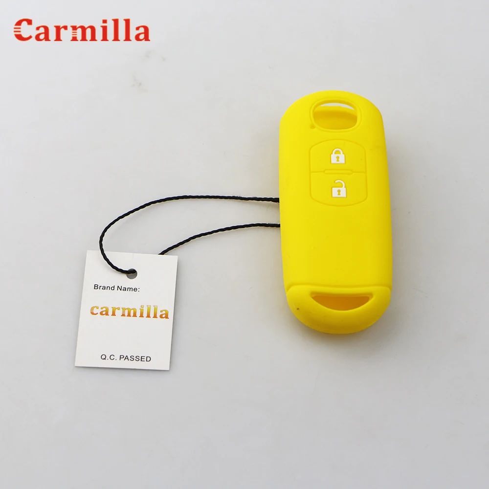 Silicone Car Remote Key Case Cover for Mazda 2 3 6 Axela Atenza CX-3 CX-5 CX5 CX-7 CX-9 2014 2015 2016 2017 2018 Smart 2 Buttons