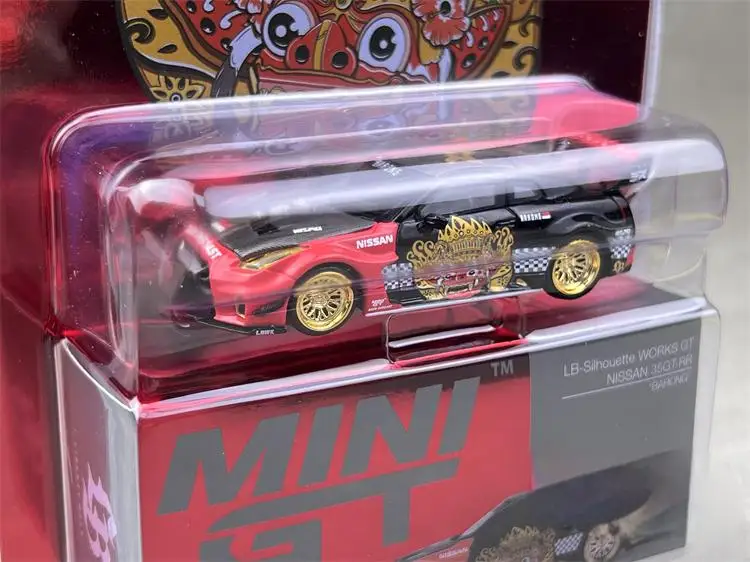 TSM Mini Gt 1/64 Minigt 651 NISSAN 35GT-RR Ver.1 “BARONG” LB WORKS GT Varnish Chase  Die-cast Alloy Car Model Collection