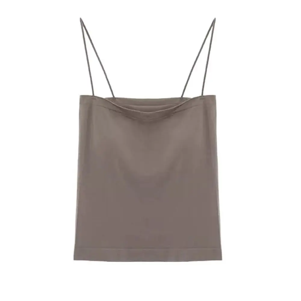 Women Padded Camisole Sexy Backless Crop Top Built In Bra Breathable Elastic Tank Top Fitness Undershirt Casual Sleeveless Vest