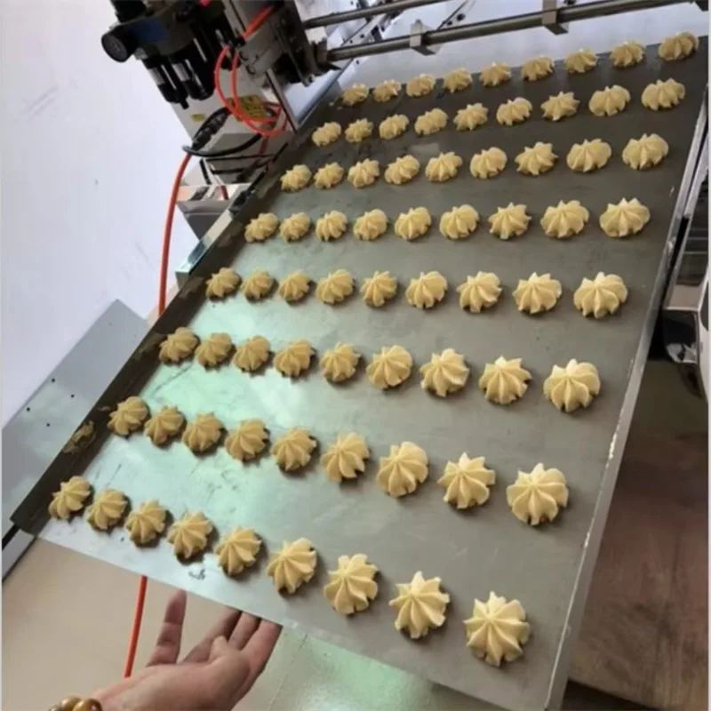 Commercial Small Scale Automatic Cookie Dough Machine Biscuit Press Maker Cookie Machine
