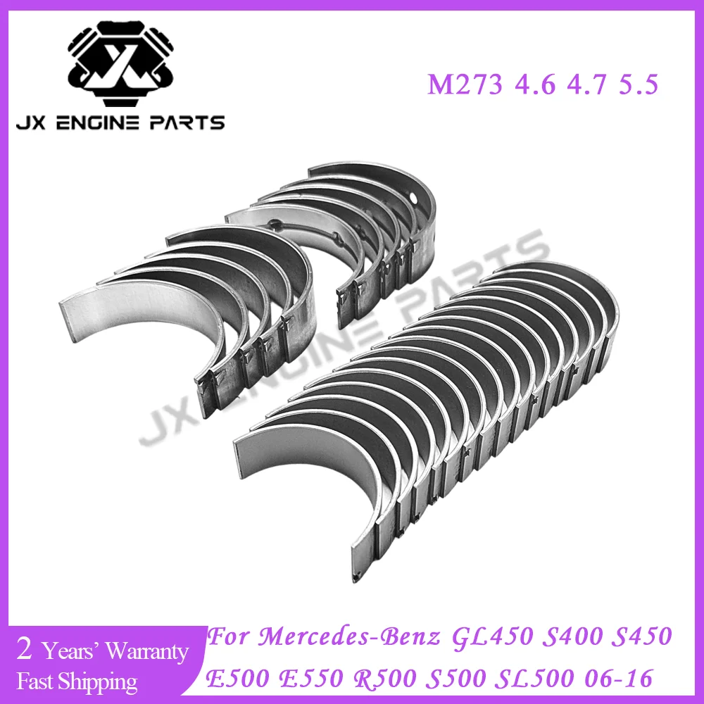 M273 Engine Main Connecting Rod Bearing Set For Mercedes-Benz 4.6 4.7 5.5 GL450 S400 S450 CL500 E500 G500 S500 R500 4.7L 5.5L