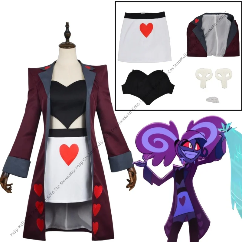 Nouveau Costume de Cosplay en velours robe rouge avec gants pour la fête d'halloween