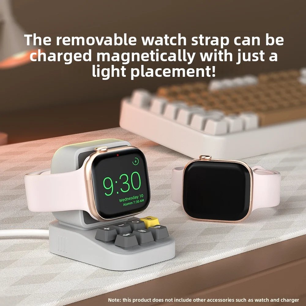 

Для Apple iWatch новая модель подставки для часов для пишущей машинки, зарядная база, силиконовая подставка для часов с беспроводной зарядкой