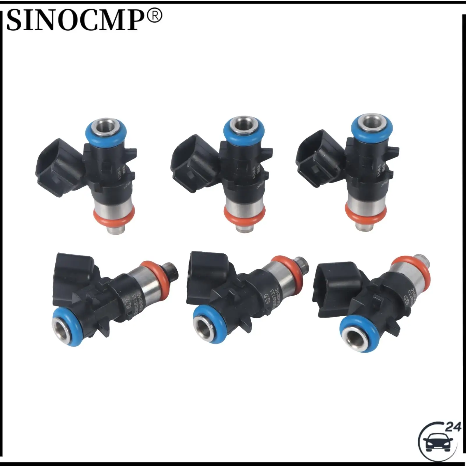 6 個 5184085AC 燃料インジェクターアベンジャーチャレンジャーデュランゴグランドチェロキープロマスターエンジン部品燃料供給システムインジェクター