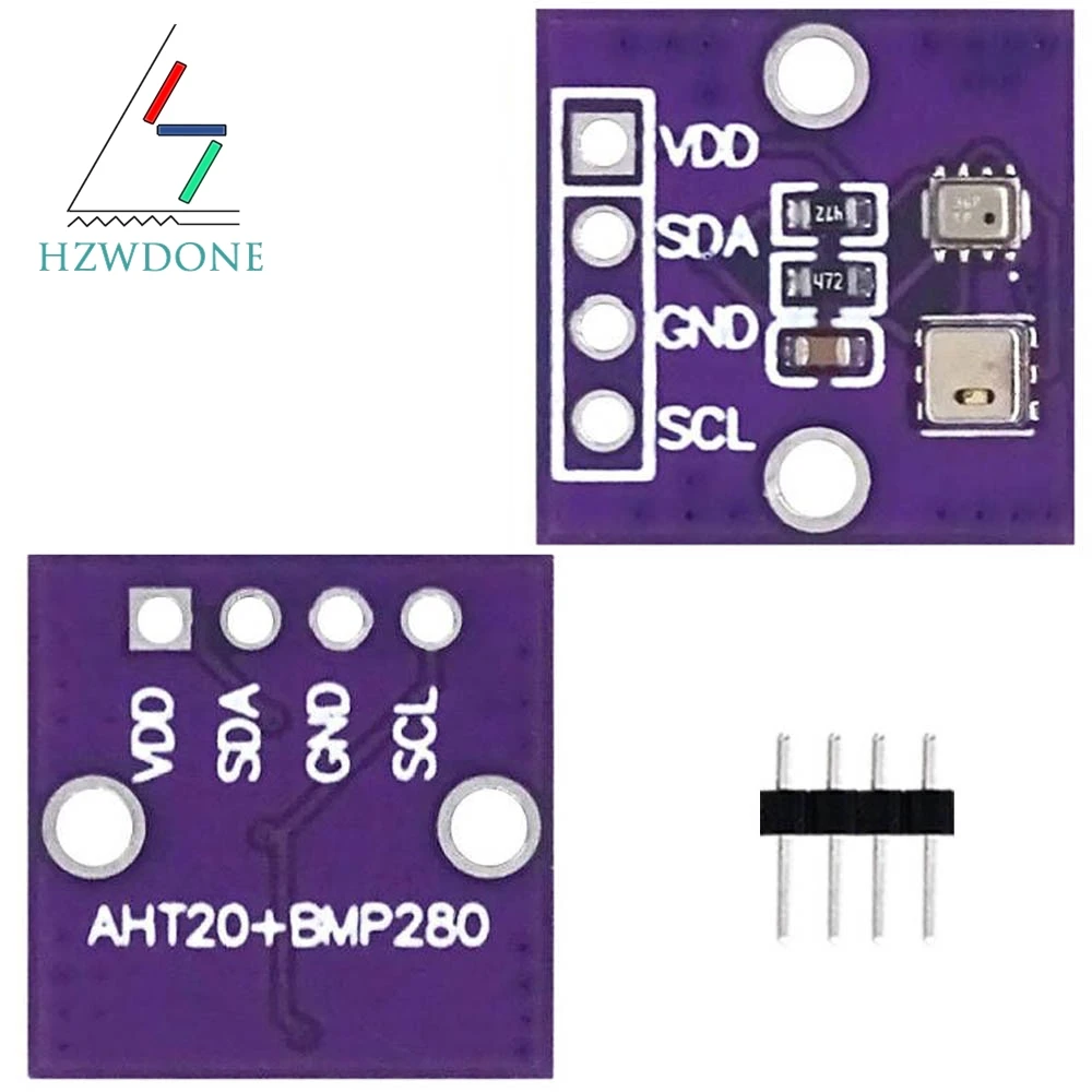 AHT20+BMP280 Temperature Humidity Air Pressure Module High-precision Digital Temperature Humidity and Air Pressure Sensor