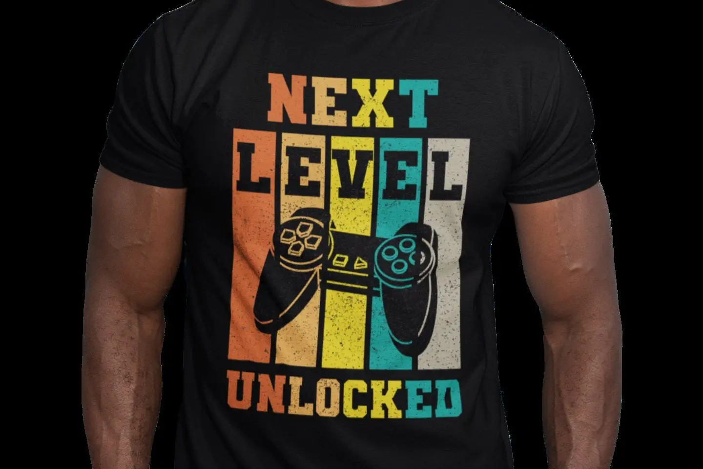 Level Unlocked Mens T Shirt Arcade Gamer Gaming Video Game Cool Nerd