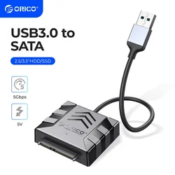 Konwerter ORICO SATA Kabel USB 3.0 na SATA Adapter SATA 5 Gb/s do zewnętrznego dysku twardego 2,5/3,5 cala HDD/SSD