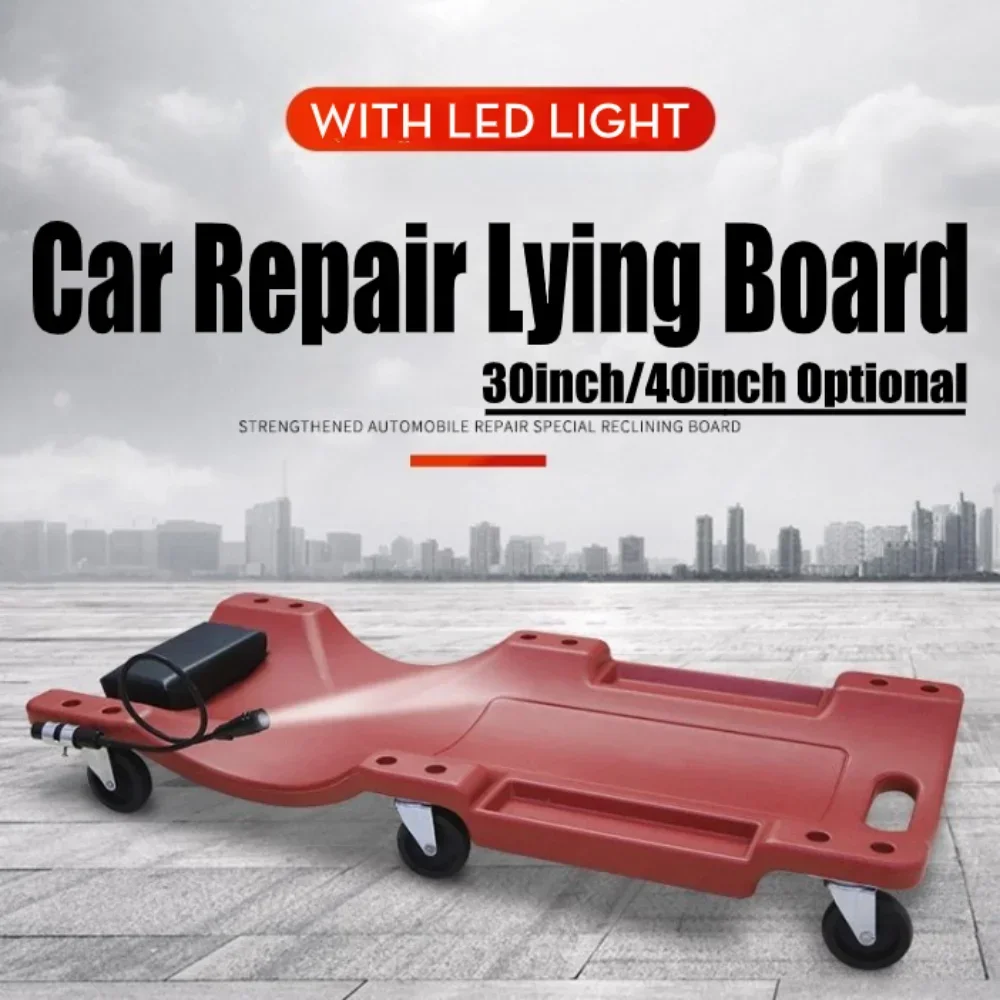 36inch Car Repair Lying Board With LED Light Skateboard Spare Parts Repair Board Bed Cars Vehicle Service Maintenance Tools