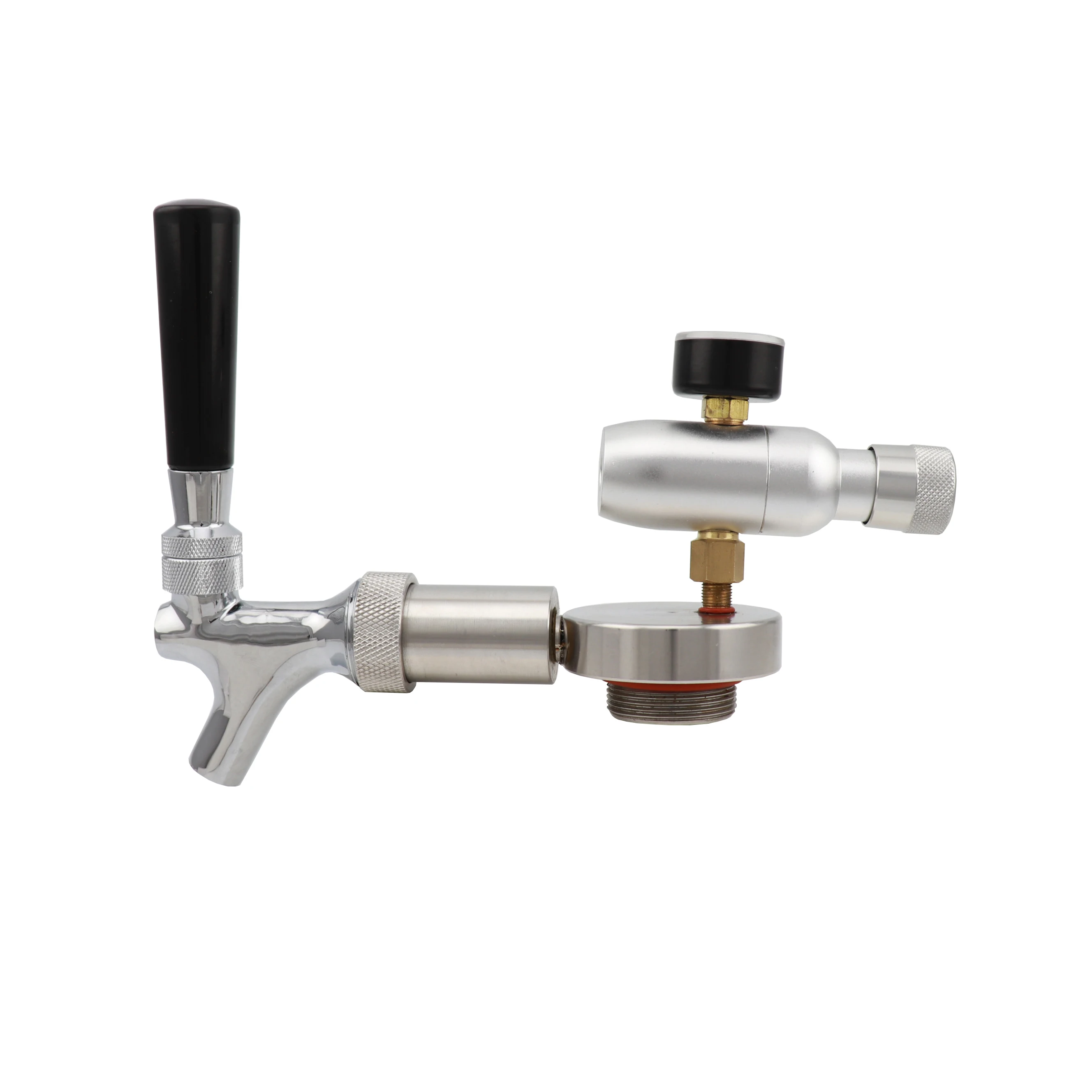 

Beer Spear Faucet Tap and CO2 Regulator Homebrew Beer Dispenser Tap for 2L 3.6L 4L Stainless Steel Mini Keg Beer Growler