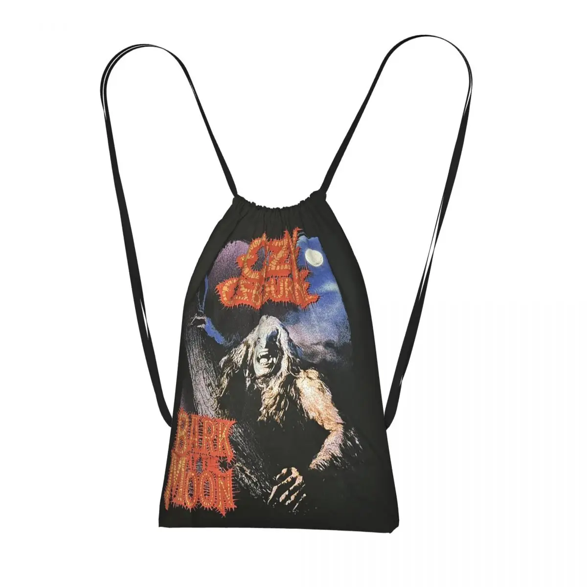

Spencer's Men's Ozzy Osbourne Merch Backpacks Portable Drawstring Bundle Pocket Sundries Bag Book Bags for Travel Students