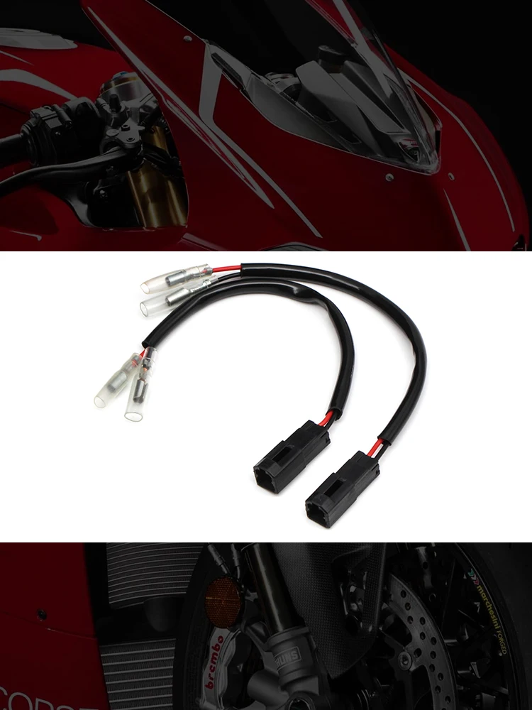 

For Ducati Monster Turn Signal Wiring Harness Indicator Blinker Connectors Adap Motorcycle Accessories Adapter Cable Plug