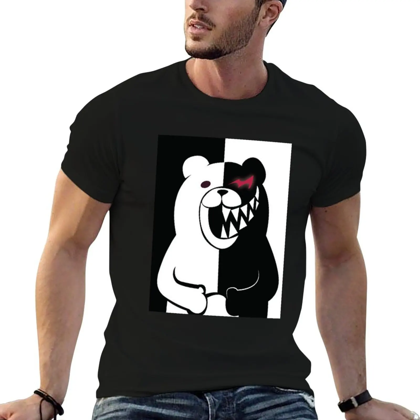 

Danganronpa - Monokuma T-Shirt t shirts for man pack white anime tshirt T-Shirt