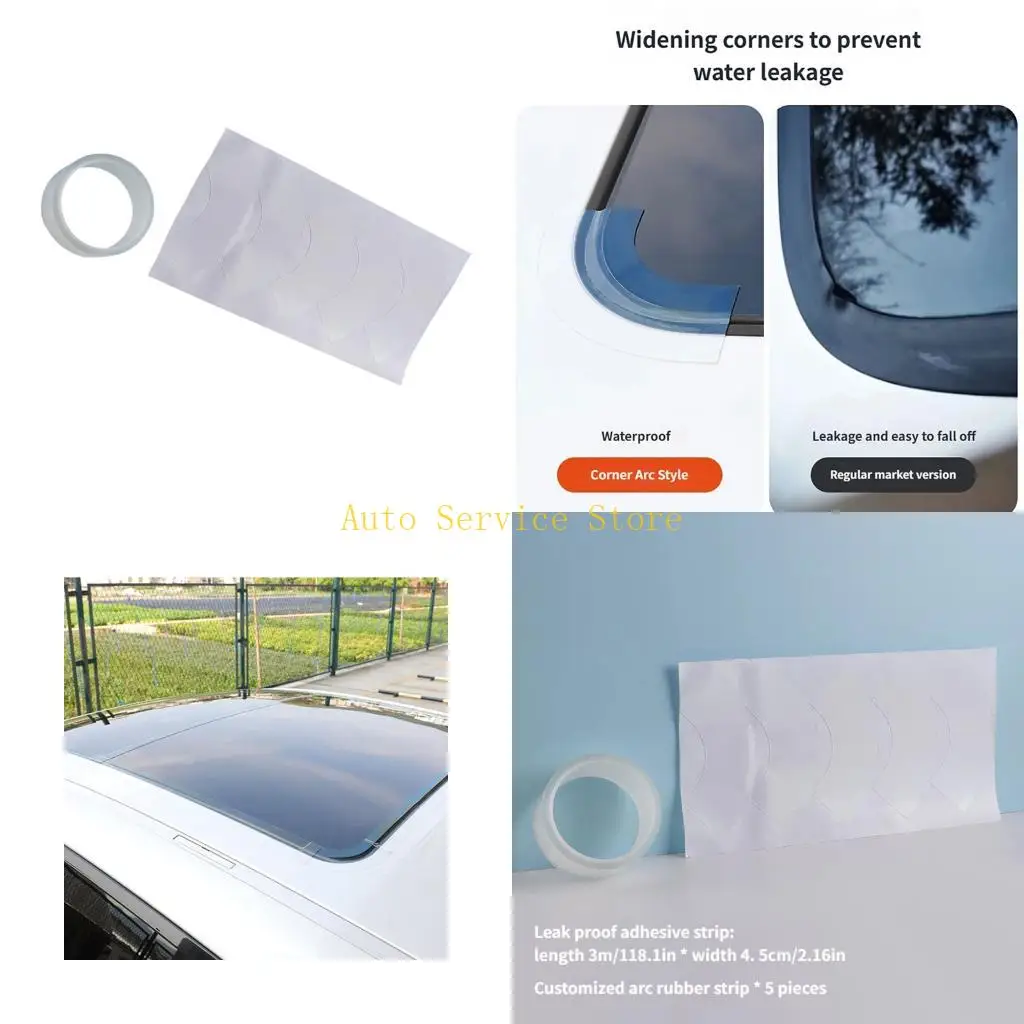 462A Flexible Sunroof Gaps Filler Tape Stickers With Anti Aging Properties For Long Lasting Against Water Seepage