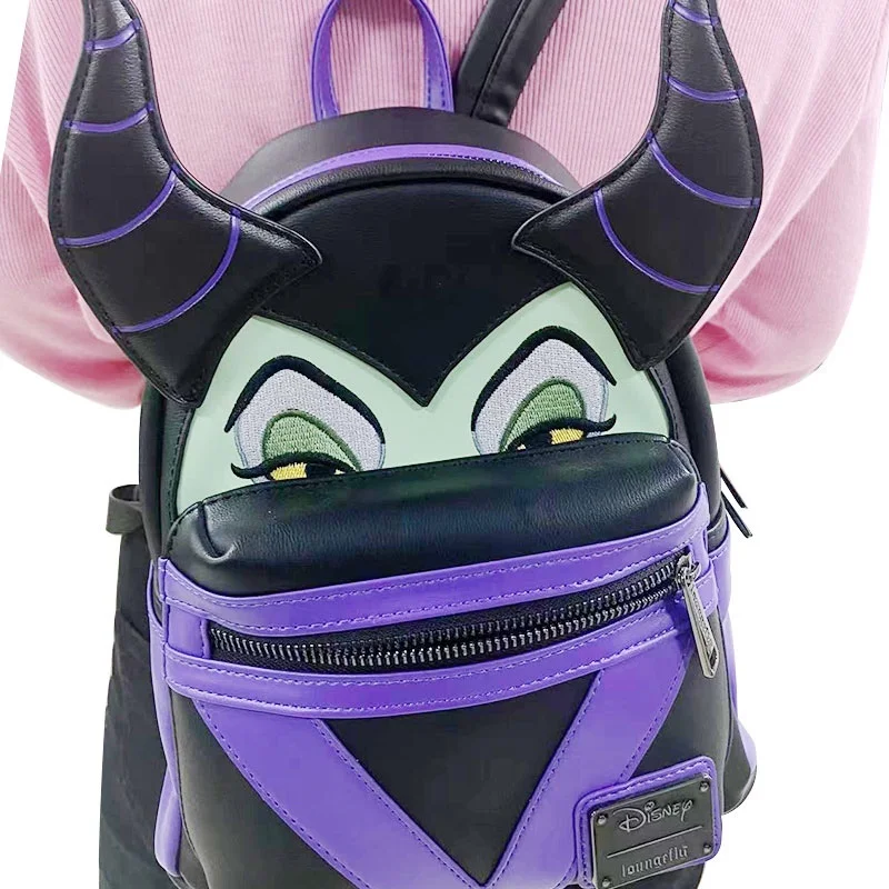 

Disney Maleficent Anime Peripheral Cartoon Creative Schoolbag Student Backpack Plush Pendant Backpack