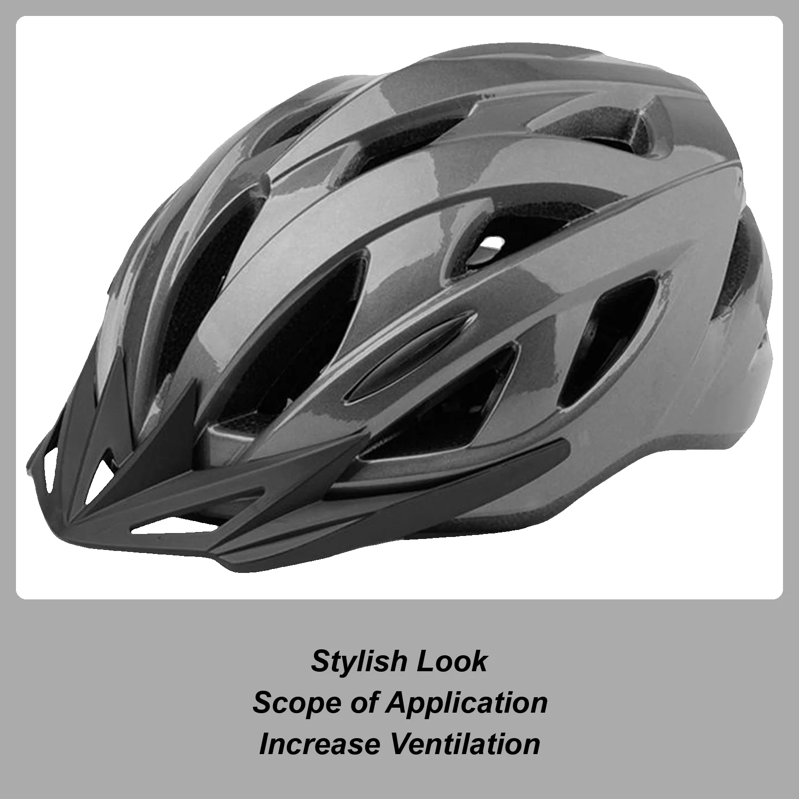 

Road Bike Helmet Cycle Helmet Ventilation Safety Head Gear With Chin Strap Adjustable Riding Accessories For Women Adventure