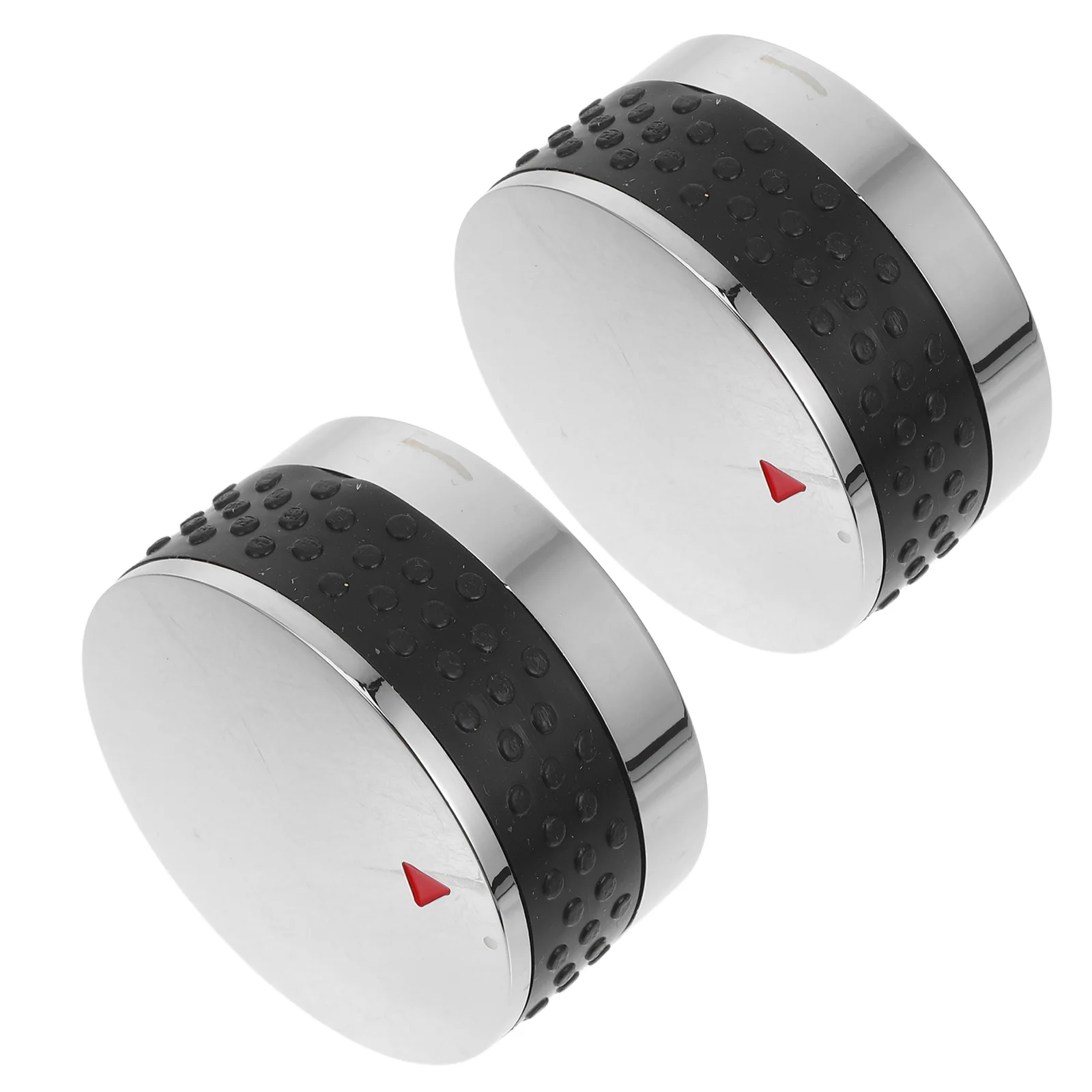

2Pcs Universal Stove Knobs Replacement Silver 8Mm Smooth Surface Burner Controls for Outdoor Gas Grill Oven Precise Temperature