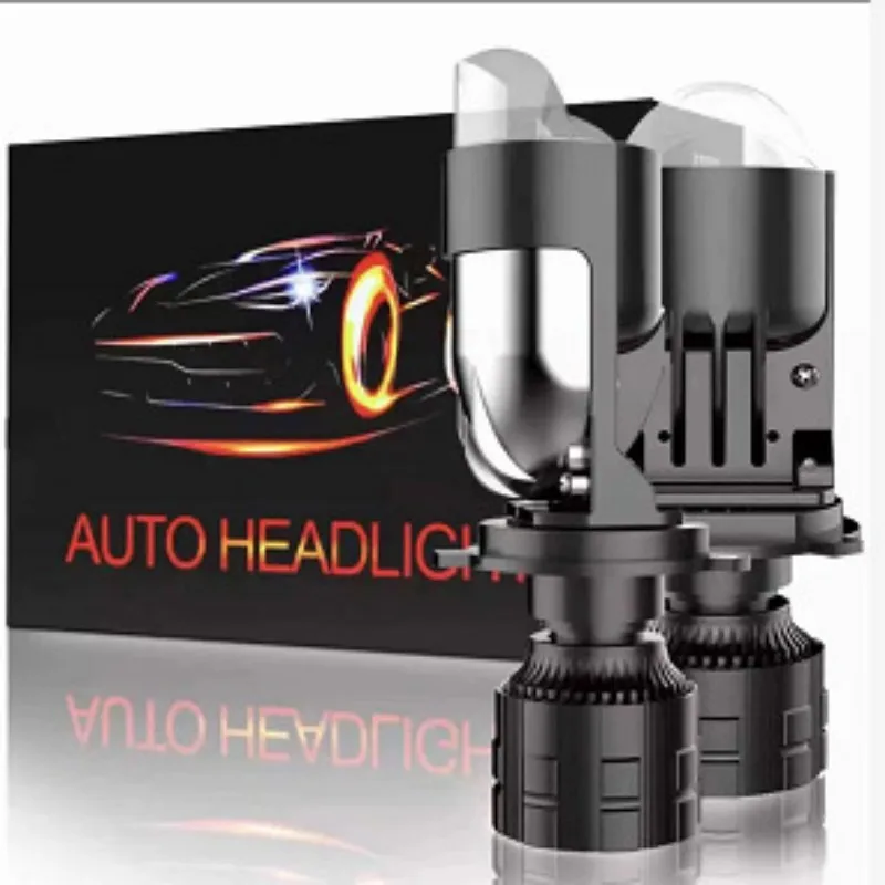 

DAO A8-2 H4 Led Projector Mini LED Lens 80w Universal High Power H4 Led Headlight Bulb for Car Universal