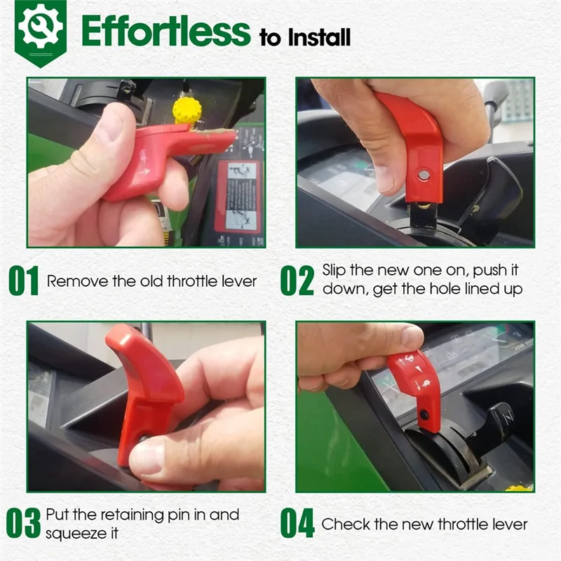 A76X-مجموعة أدوات لمقبض التحكم في الخانق AM128388 M113847 M139471 M139472 لجرارات حديقة الحديقة John Deere 415 425 445 455 #6