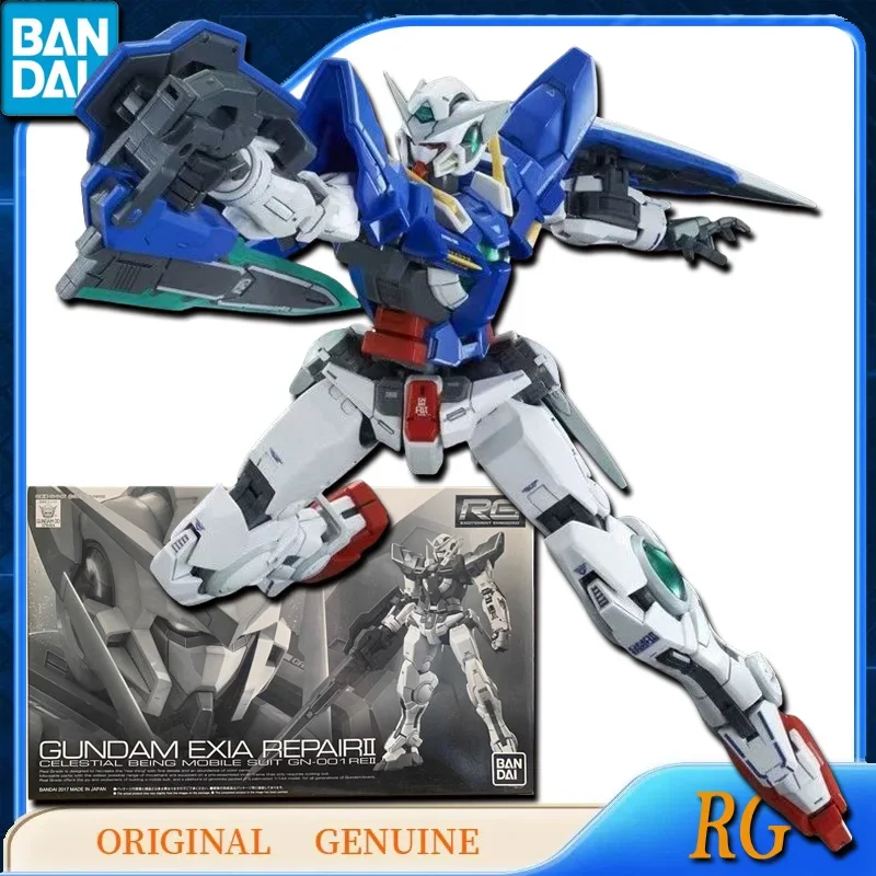 

Bandai Original Genuine RG GUNDAM EXIA REPAIR2 GN-001 REII Anime Action Figures Toys for Kids Gift Assembly Model Ornaments
