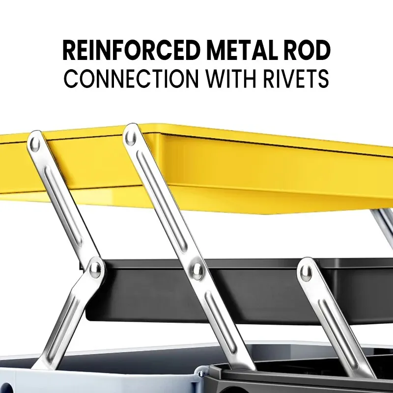 AIRAJ Hardware Toolbox Set valigia combinata spessa in plastica, scatola portaoggetti per trapano elettrico da carpentiere elettricista, Au