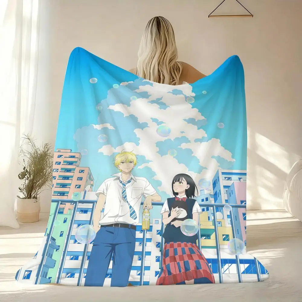 Аниме H-Honey L-Lemon Soda пледы фланелевое пушистое мягкое одеяло теплое приятное для кожи пледы для дивана-кровати офиса сон зима