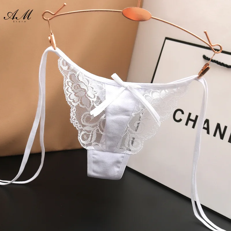 New Japanese Sexy Women Panties Transparent Underwear Hollow Out Female Thongs Erotic Lingerie Hot G-String Embroidery